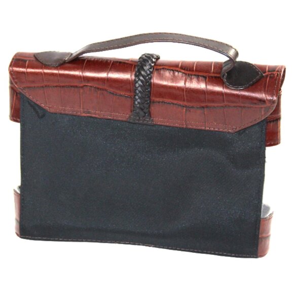 Brighton Croc Embossed Clear Windowpane Full Disclosure Satchel - Picture 4 of 7